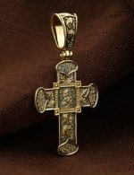 Крест из лимонного золота