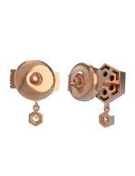 Серьги из золота c бриллиантами и ониксом