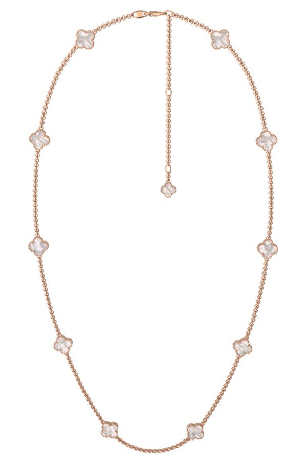 Колье из золота c перламутром