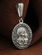 Образок из белого золота