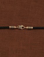 Шнурок шёлковый из золота c шёлковым шнурком