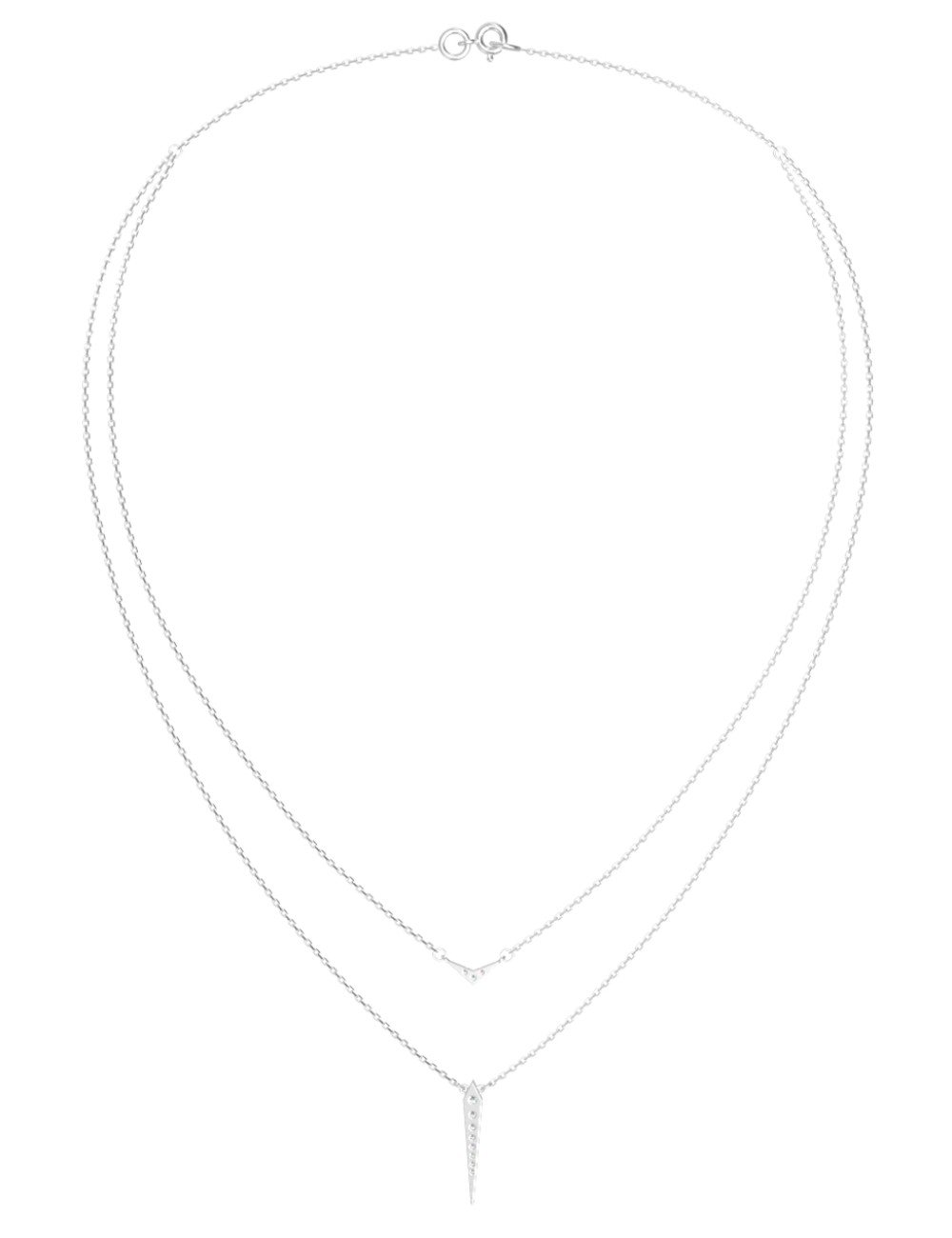 Колье из белого золота c бриллиантами