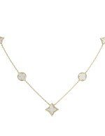 Колье из лимонного золота c бриллиантами