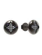 Серьги из белого золота c бриллиантами