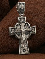 Крест из белого золота