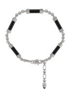 Браслет из белого золота c ониксом