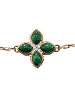 Браслет из золота c бриллиантами и малахитом