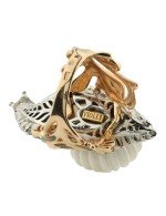 Кольцо из золота c эмалью и бивнем мамонта