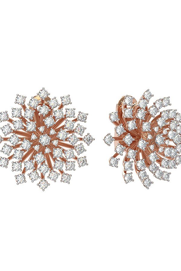 Серьги из золота c бриллиантами