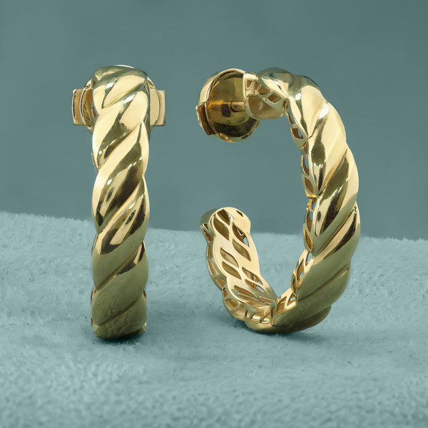 Серьги из лимонного золота 585 пробы