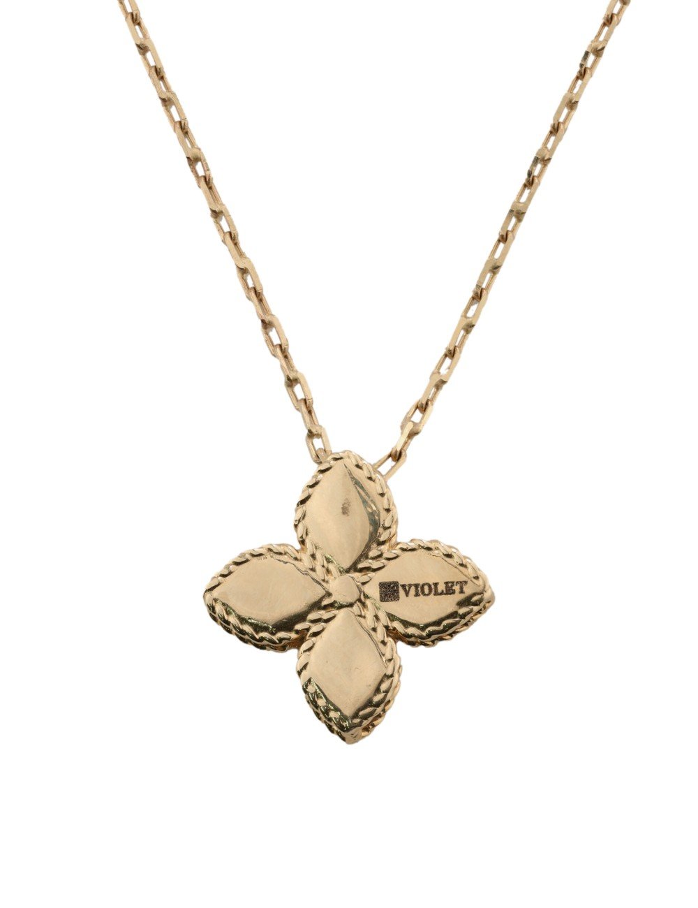 Колье из золота c бриллиантами и перламутром