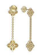 Серьги из лимонного золота c бриллиантами