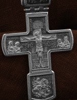 Крест из белого золота