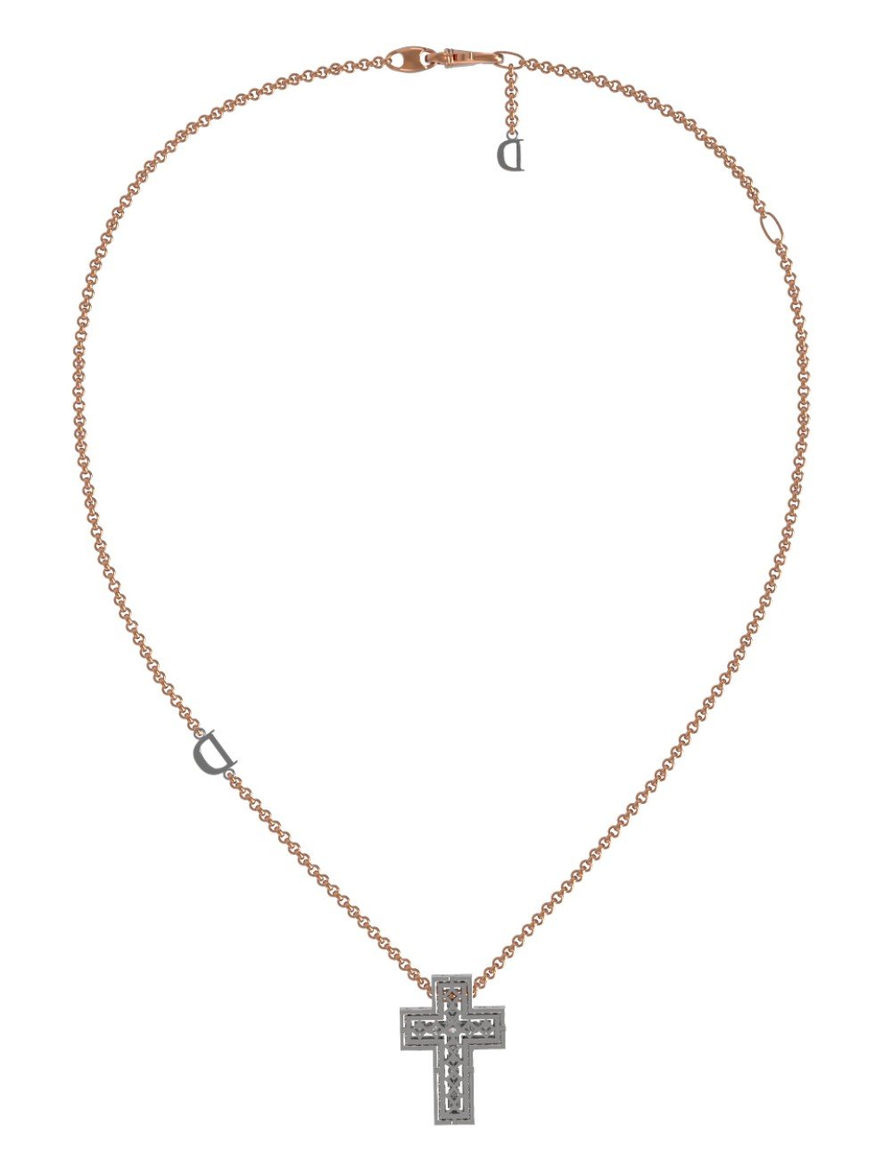 Крест из золота c бриллиантами