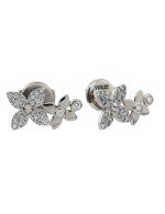 Серьги из белого золота c бриллиантами